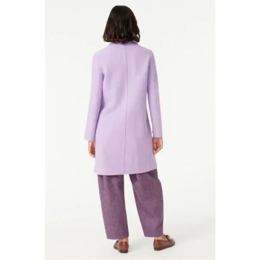 J. Crew The Daphne Topcoat in Italian Boiled Wool in Lavender Sz 10 - Picture 2 of 11